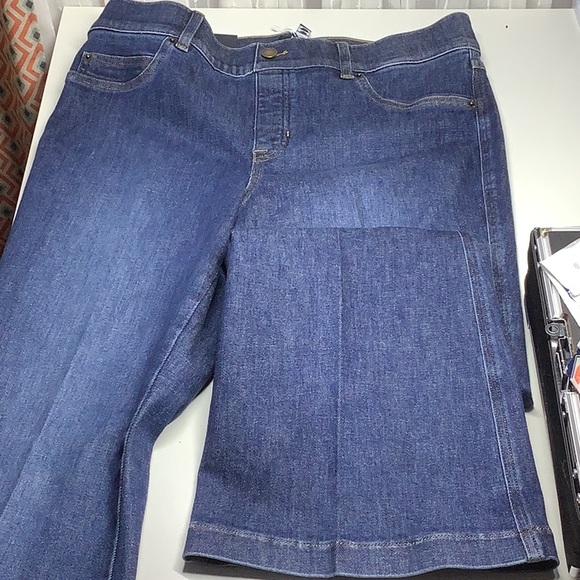 SPANX Denim - Spanx Dark Blue Denim flare bottom Jeans never worn